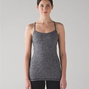 Lululemon 10 Grey Power Y Tank